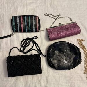 Stylish Black Quilted kids  Bag set